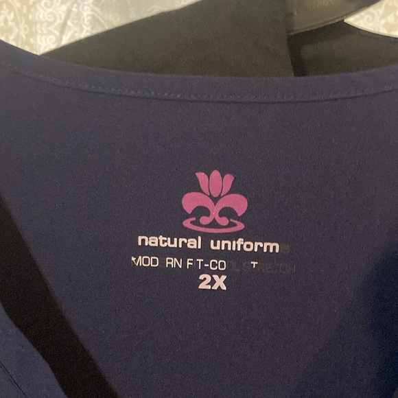 Scrubs 6 pieces will not separate set 2xL Natural Uniform one Koi Xl - Picture 8 of 11